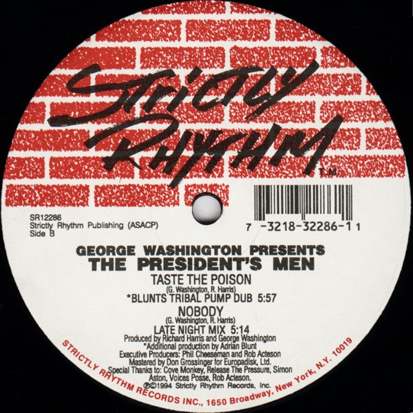 George Washington (2) Presents The President's Men : Taste The Poison (12")