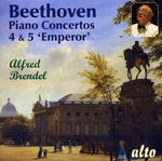 the album cover for Alfred Brendel - Beethoven / Piano Concertos No. 4 & No. 5