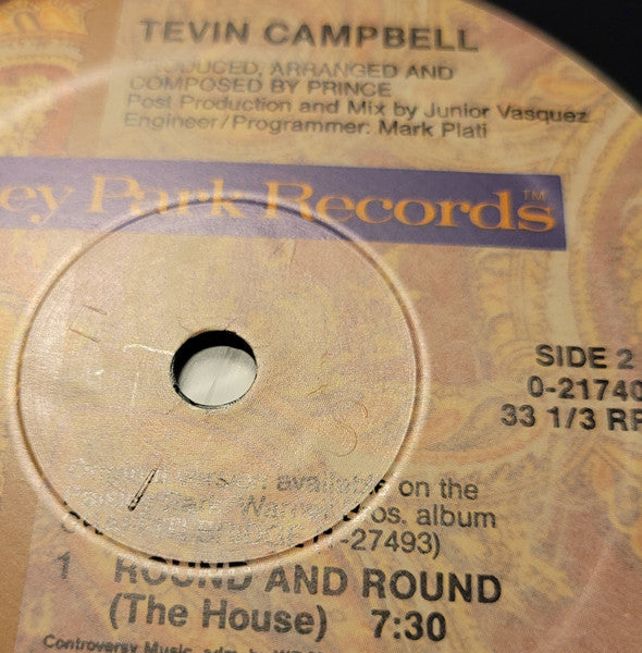 Tevin Campbell : Round And Round (12", Maxi)