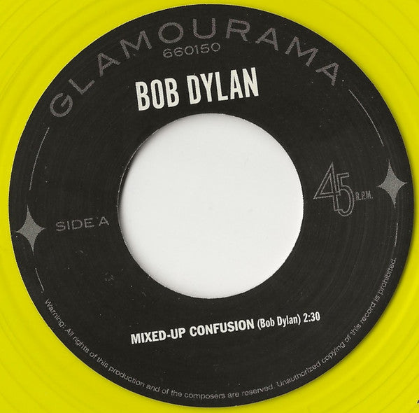 Bob Dylan : Mixed-Up Confusion / Corrina, Corrina (7", Single, RE, Yel)