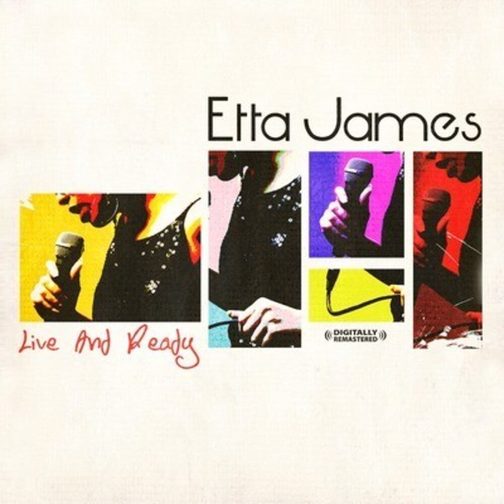 the album cover for Etta James - Live & Ready