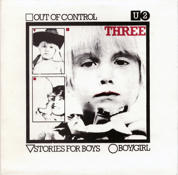 U2 : Three (7", Single, RE, Red)
