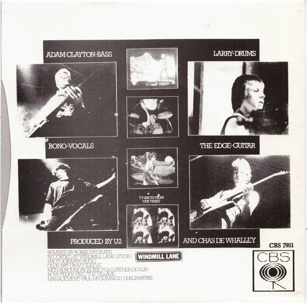 U2 : Three (7", Single, RE, Red)