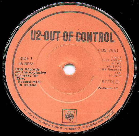 U2 : Three (7", Single, RE, Red)