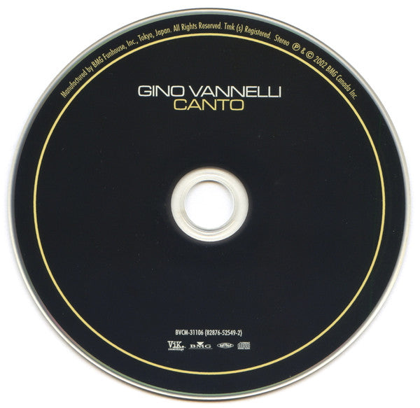 Gino Vannelli : Canto (CD, Album)