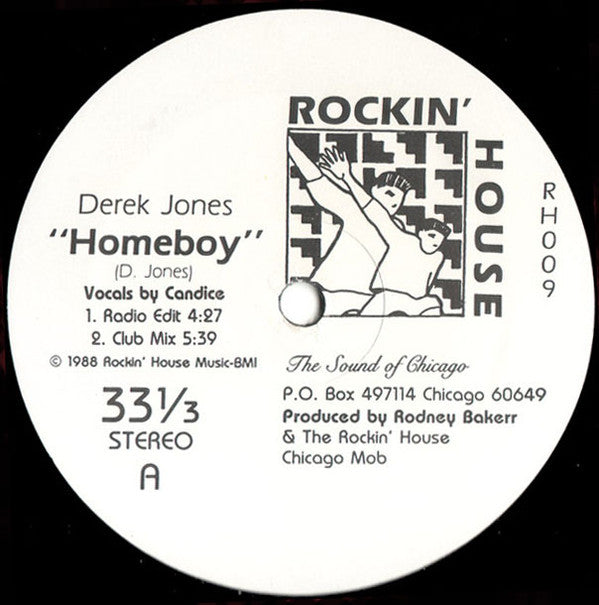 Derek "Smoking" Jones : Homeboy (12")
