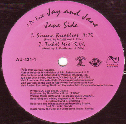La Rissa : I Do Both Jay And Jane (12")