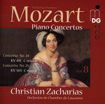 the album cover for Mozart / Zacharias - Piano Concertos 8