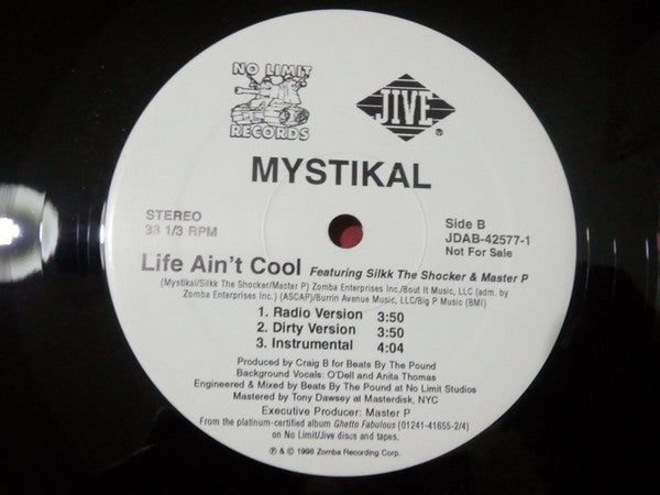 Mystikal : Round Out The Tank / Life Ain't Cool (12", Promo)