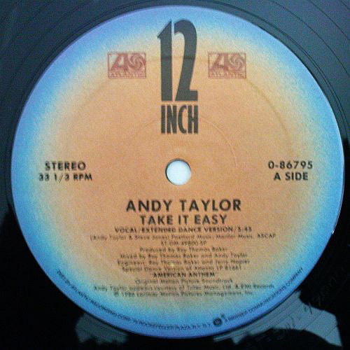 Andy Taylor : Take It Easy (12", Single)