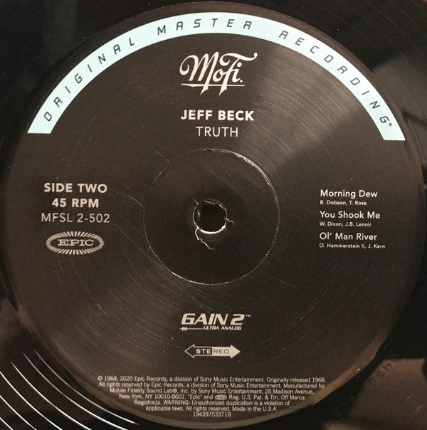 Jeff Beck : Truth (2x12", Album, Ltd, Num, RE, RM, Gat)