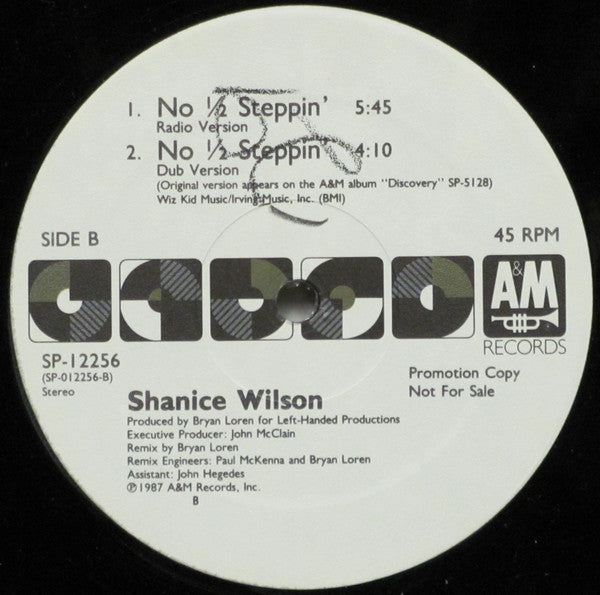 Shanice Wilson : No 1/2 Steppin' (12", Single, Promo)