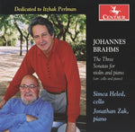 the album cover for Simca Heled - Three Sonatas for Violin & Piano