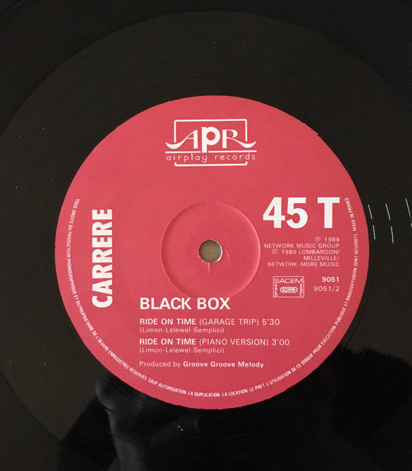 Black Box : Ride On Time (12", Maxi)