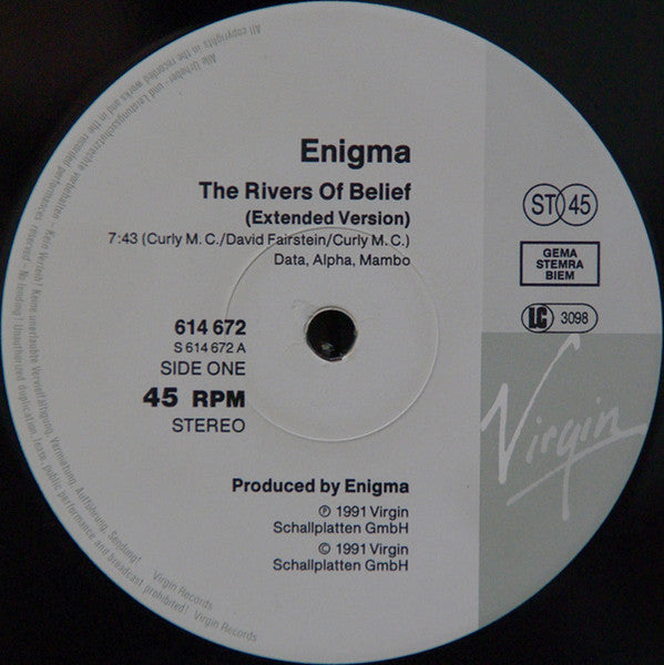 Enigma : The Rivers Of Belief (12")