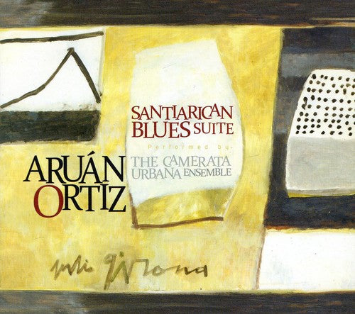the album cover for Aruan Ortiz - Santiarican Blues Suite