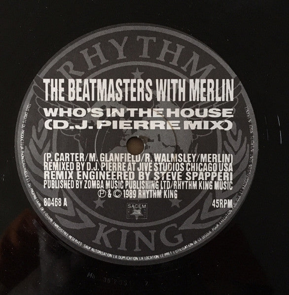 The Beatmasters With Merlin : Who's In The House (US Remix Limited Edition) (12", Ltd)