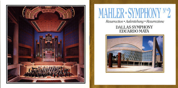 Gustav Mahler - Eduardo Mata, Dallas Symphony Orchestra : Symphony No. 2 (2xCD, Album)