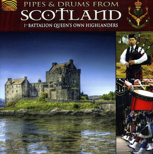 the album cover for 1st Battalion Queens Own Highlanders - Pipes and Drums From Scotland