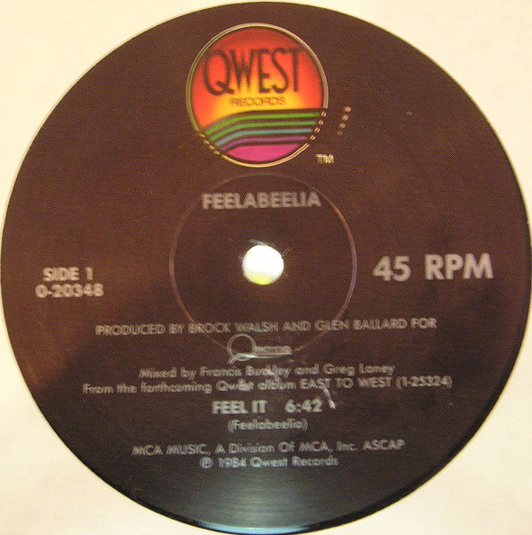 Feelabeelia : Feel It (12")