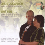 the album cover for Karine Georgian - Cello Sonatas