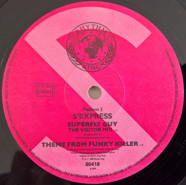 S'Express : Superfly Guy (Limited Edition Remix) (12", Ltd, Pla)