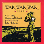 the album cover for Country Mcdonald Joe - War War War Live