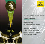 the album cover for Straub / Schnabel / Schubert / Lanner / Brahms - Welte-Mignon Mystery 8: Arthur Schnabel Today