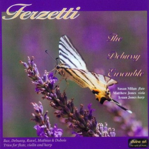 the album cover for Debussy Ensemble, The - Trios for Flute, Viola & Harp