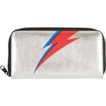David Bowie Bolt Silver Zip Wallet Girls Wallet