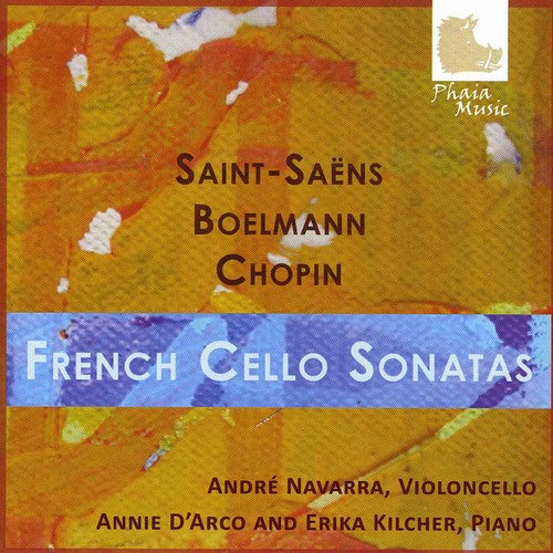 the album cover for Annie d'Arco - French Cello Sonatas