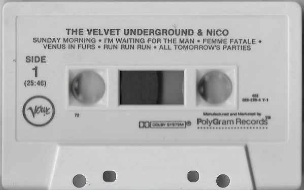 The Velvet Underground & Nico (3) : The Velvet Underground & Nico (Cass, Album, RE, RM, Off)