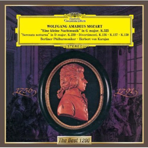 the album cover for Herbert von Karajan - Mozart: Serenades Nos. 13 'Eine Klein