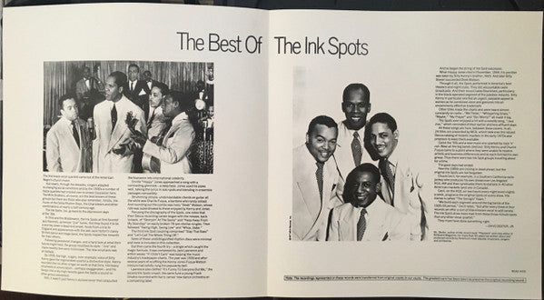 The Ink Spots : The Best Of The Ink Spots (2xLP, Comp, RE, Pin)