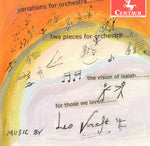 the album cover for Joel Eric Suben - Variations for Orch / Two Pieces for Orch