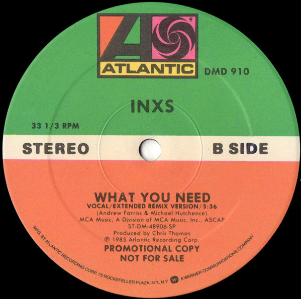 INXS : What You Need (12", Promo)