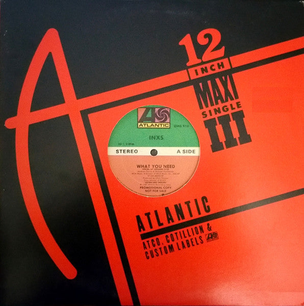 INXS : What You Need (12", Promo)