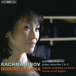 the album cover for NORIKO OGAWA - Piano Ctos Nos 1 & 4 / Paganini Rhapsody