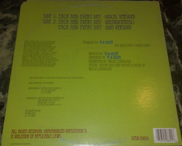 Te & Joezee : Each & Every Day (12")
