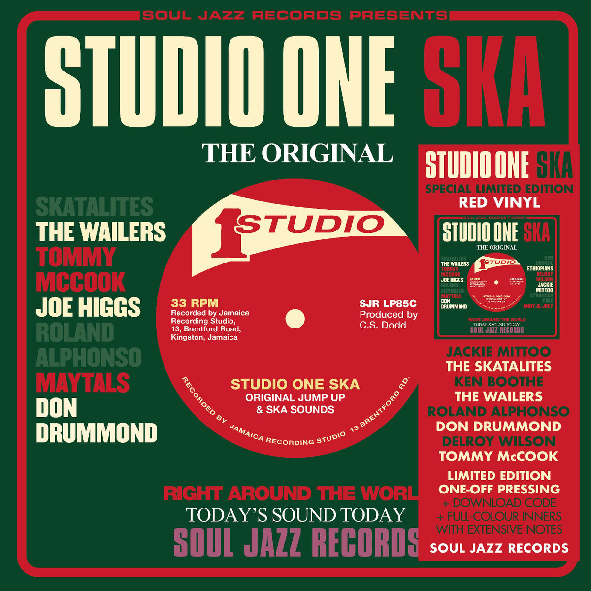 Soul Jazz Records Presents - Studio One Ska (Red Vinyl)