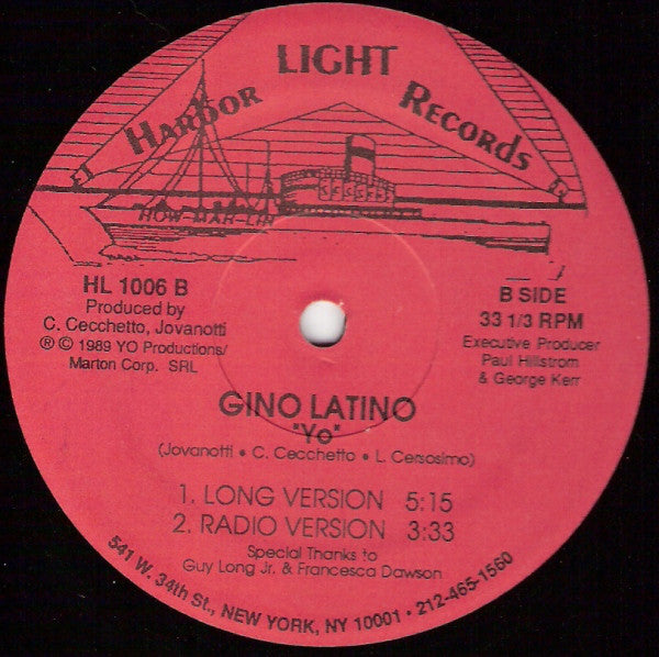 Gino Latino : Welcome (12")