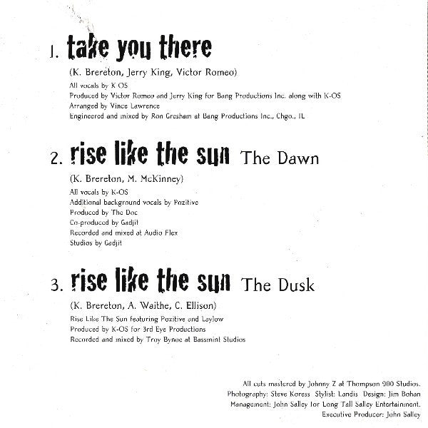 K-OS : Take You There (CD, Single)