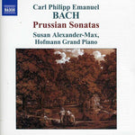 the album cover for Susan Alexander-Max - Bach: Prussian Sonatas
