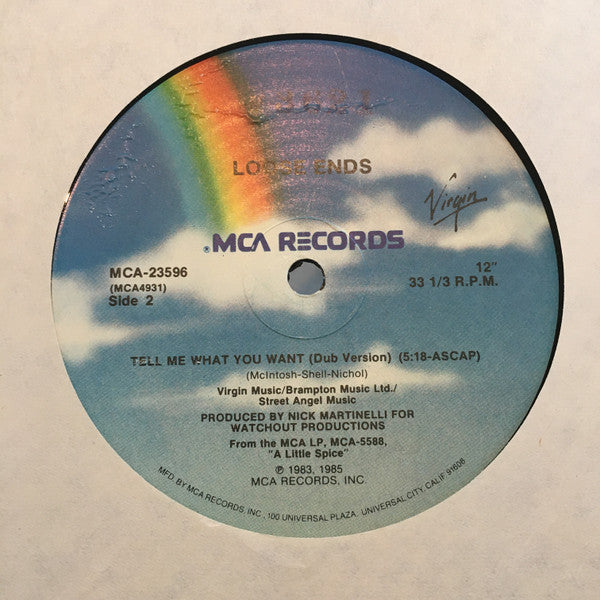 Loose Ends : Tell Me What You Want (12")