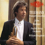 the album cover for English String Orchestra - Trumpet Concertos