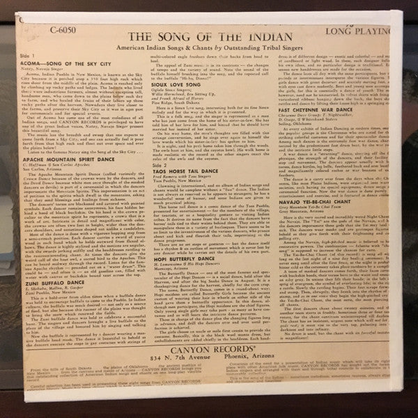 Various : The Song Of The Indian (10")