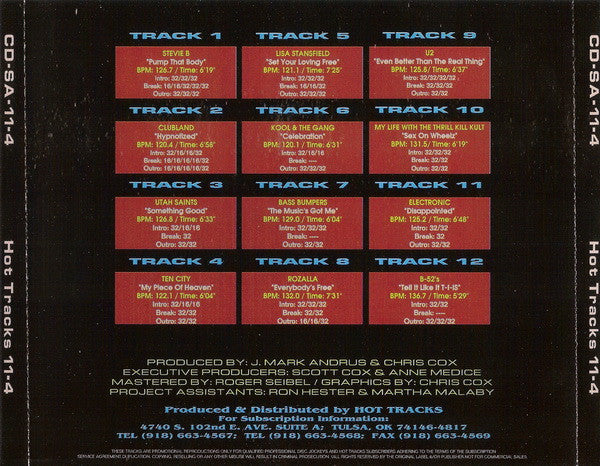 Various : Hot Tracks 11-4 (CD, Comp, Promo)