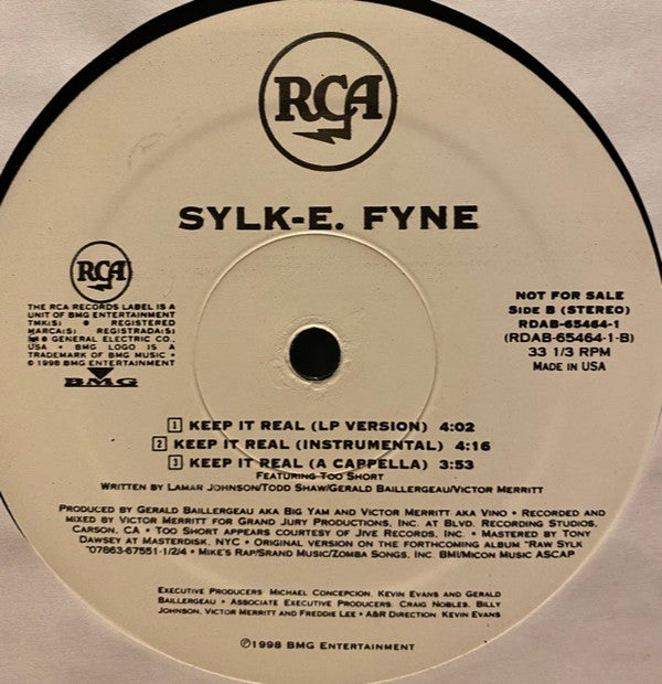Sylk E. Fyne : Romeo And Juliet (12", Promo)