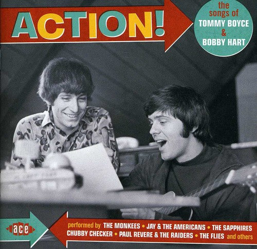 the album cover for Action!-The Songs Of Tommy Boyce & Bobby Hart - Action!-The Songs Of Tommy Boyce & Bobby Hart [Import]