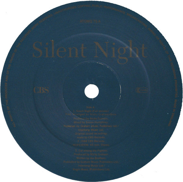 Bros : Silent Night (12", Single)